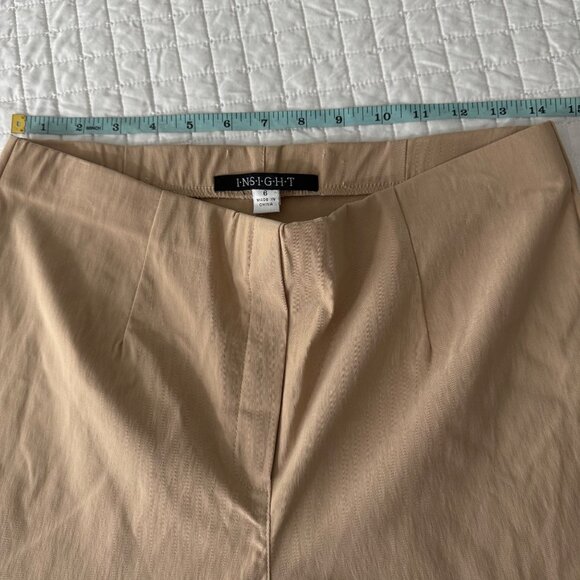 NWOT, Insight Womens Beige Ruched Pants Size 6 Rayon/Nylon/Spandex Blend - Picture 7 of 8